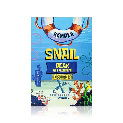 Hemper Snail Puffco Peak Dry Glass Top – 5.1″