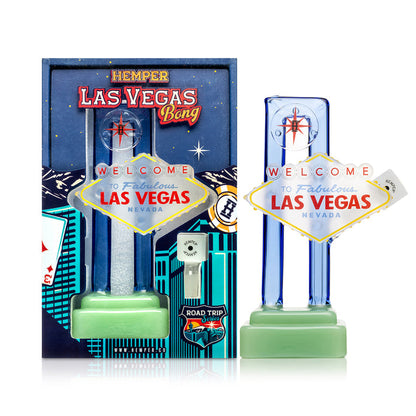 Hemper Las Vegas Sign XL Glass Bong – 8″ – Showerhead Perc