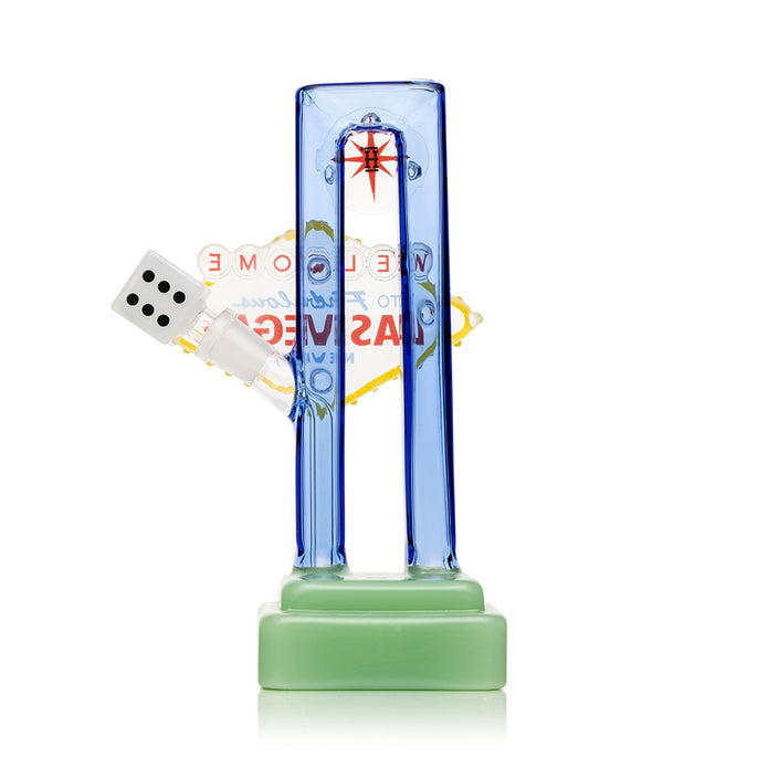 Hemper Las Vegas Sign XL Glass Bong – 8″ – Showerhead Perc