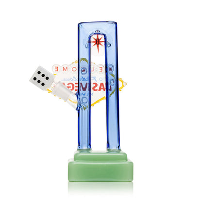 Hemper Las Vegas Sign XL Glass Bong – 8″ – Showerhead Perc