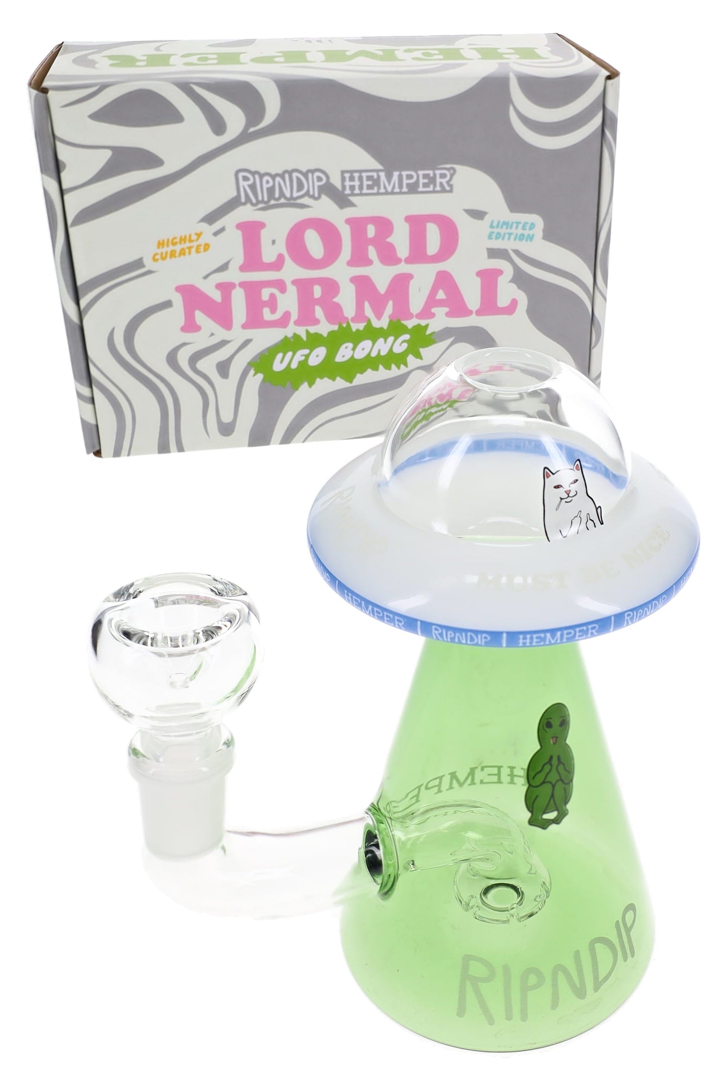 RIPNDIP x Hemper “Lord Nermal” UFO Glass Bong
