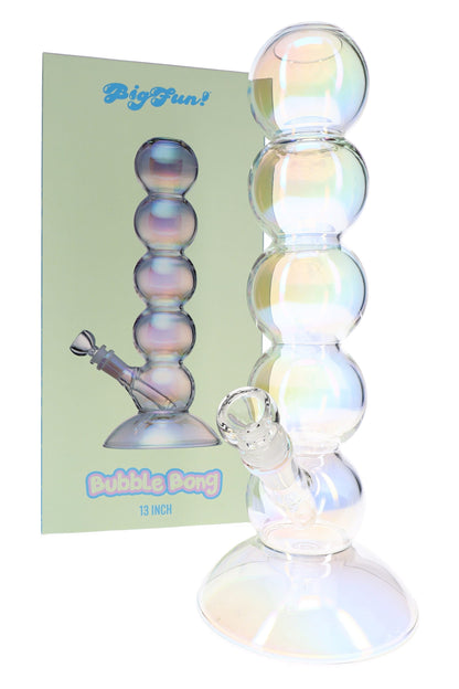 BigFun! Iridescent Bubble Bong – 13″