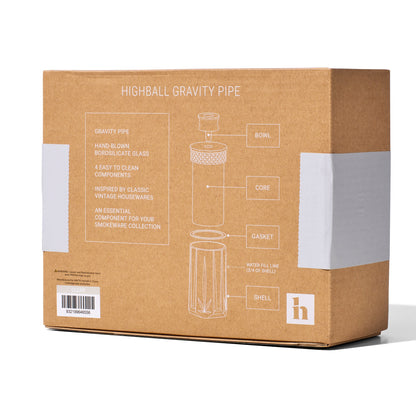 NWTN Home Highball Borosilicate Glass Gravity Bong – 8¼″