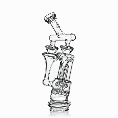 8" Dual Tornado Recycler Glass Attachment for Puffco Peak & Peak Pro | Croia Glass