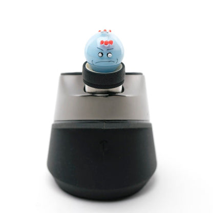 Empire Glassworks  Blue Twins Puffco Peak Glass Carb Cap