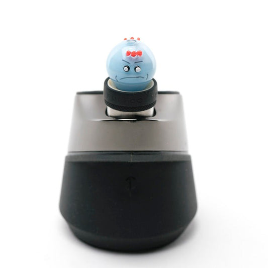 Empire Glassworks  Blue Twins Puffco Peak Glass Carb Cap