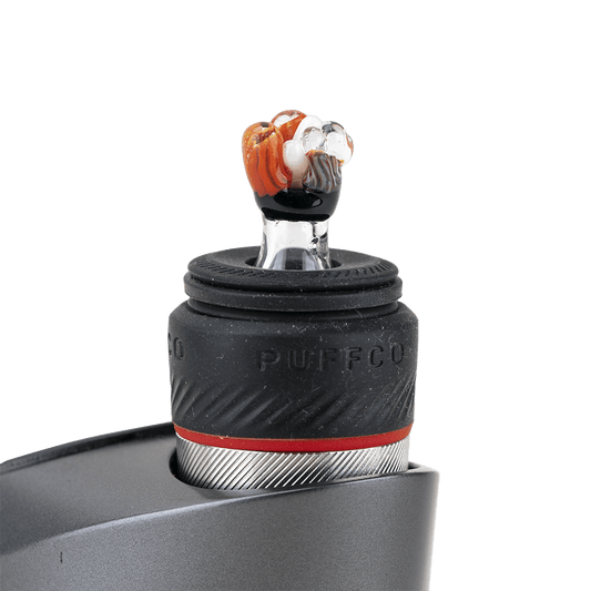 Empire Glassworks Coral PuffCo Peak Pro Glass Ball Cap