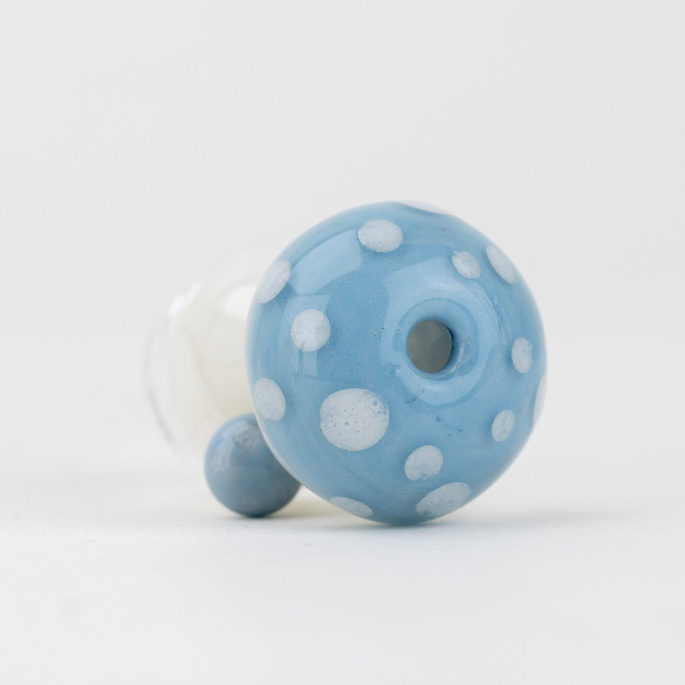 Empire Glassworks PuffCo Pivot Glass Mouthpiece - Blue Mushroom