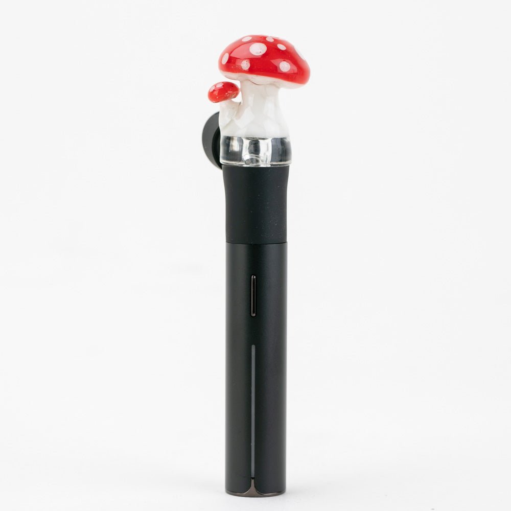 Empire Glassworks PuffCo Pivot Glass Mouthpiece - Red Mushroom