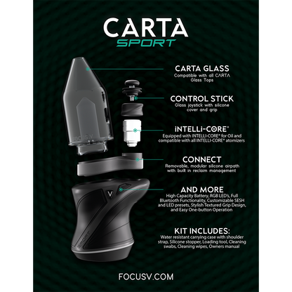 Focus V CARTA Sport  Portable Dab Rig | 2700mAh