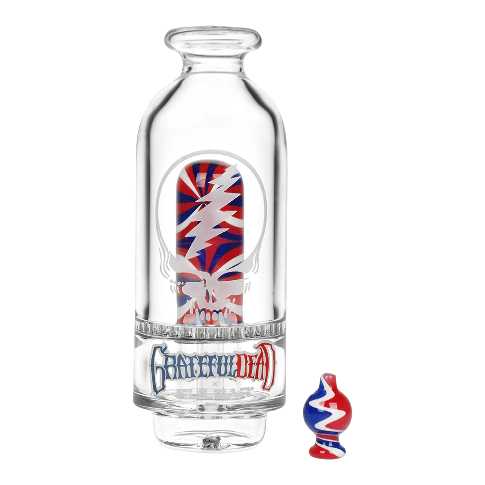 Grateful Dead x Pulsar Sandblast Stealie Attachment Set for Puffco Peak & Peak Pro - 6"