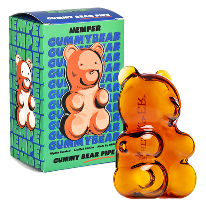 Hemper Gummy Bear Glass Hand Pipe - 3.5"