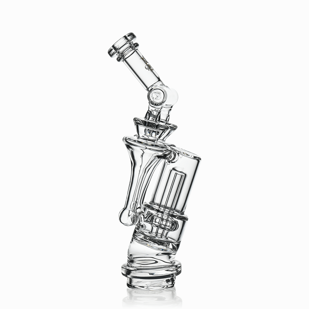 8" Dual Tornado Recycler Glass Attachment for Puffco Peak & Peak Pro | Croia Glass