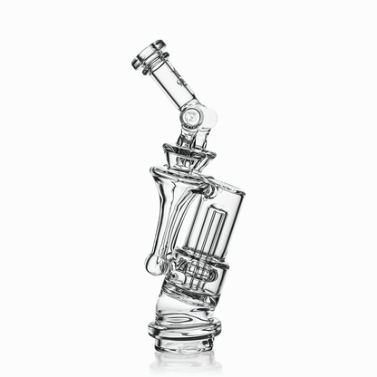 8" Dual Tornado Recycler Glass Attachment for Puffco Peak & Peak Pro | Croia Glass