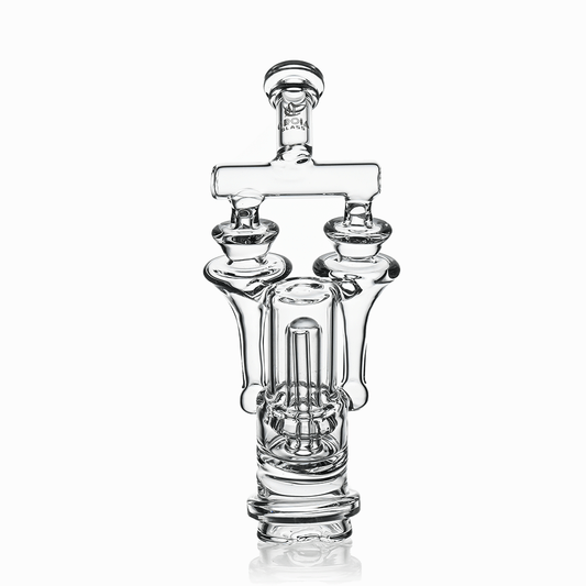 8" Dual Tornado Recycler Glass Attachment for Puffco Peak & Peak Pro | Croia Glass