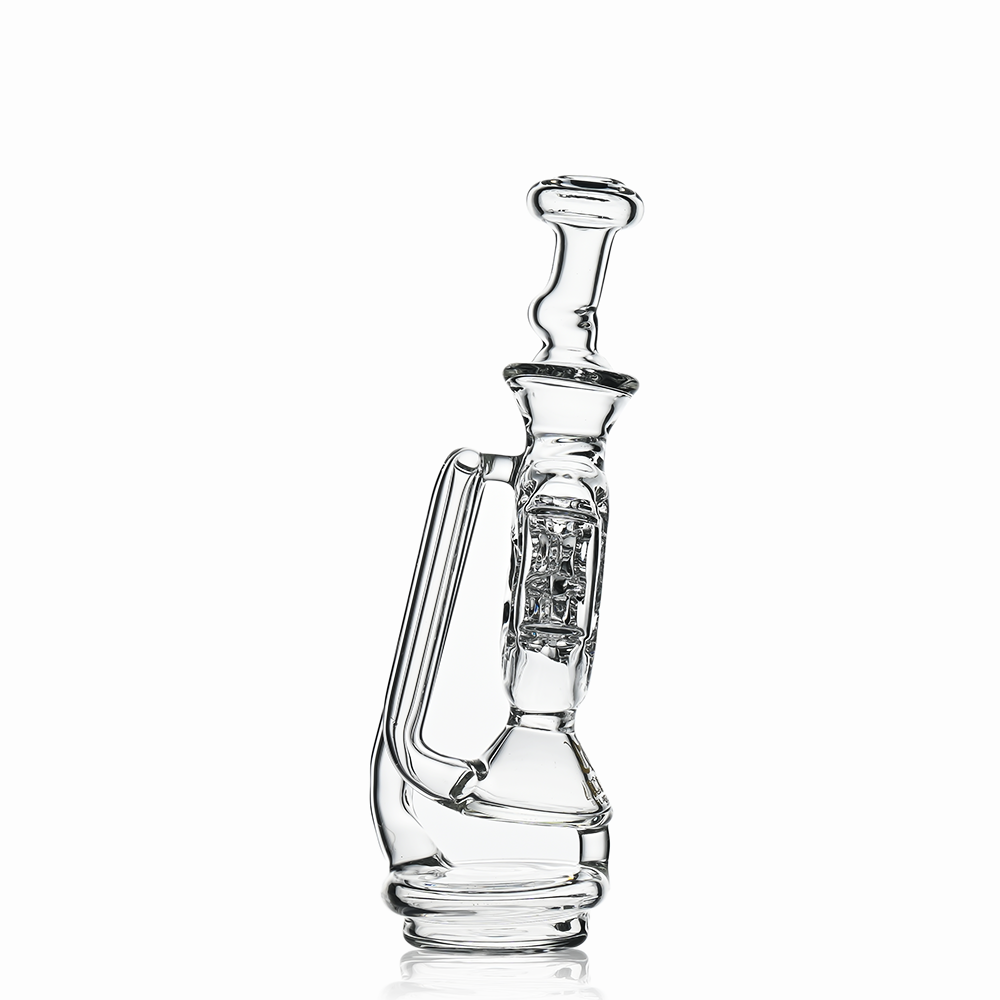 7" Swiss Hole Klein Recycler Glass Attachment for Puffco Peak & Peak Pro | Croia Glass