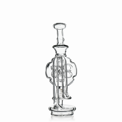 7" Swiss Hole Klein Recycler Glass Attachment for Puffco Peak & Peak Pro | Croia Glass