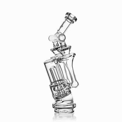 8" Dual Tornado Recycler Glass Attachment for Puffco Peak & Peak Pro | Croia Glass