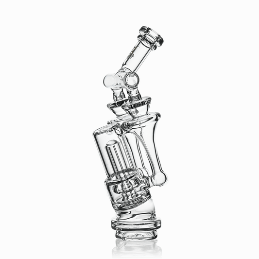 8" Dual Tornado Recycler Glass Attachment for Puffco Peak & Peak Pro | Croia Glass