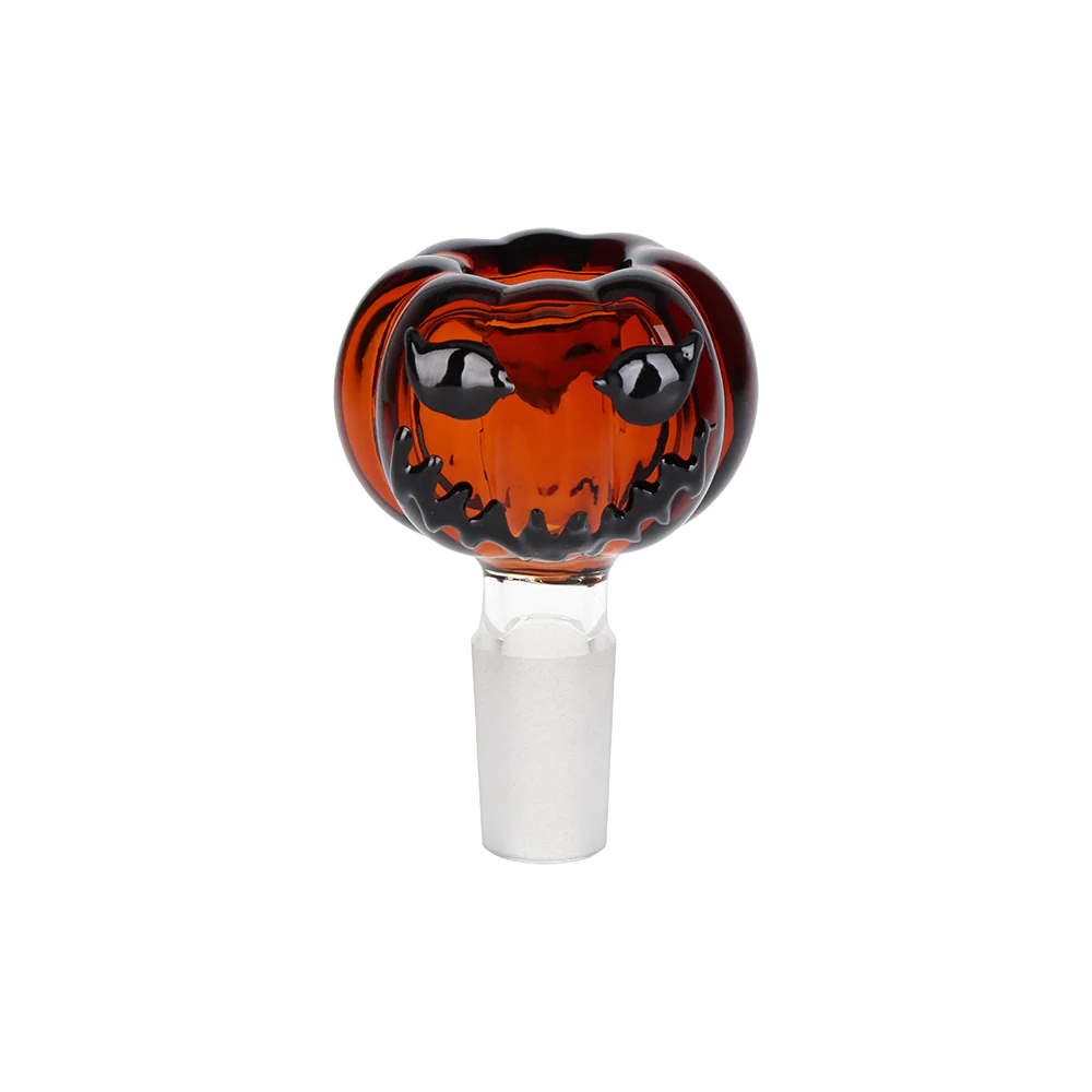 Pulsar Twisty And Wicked Jack-O-Lantern Glass Water Pipe - 11" / 14mm F