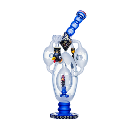 14.5" Cheech Glass Rooster in a Egg