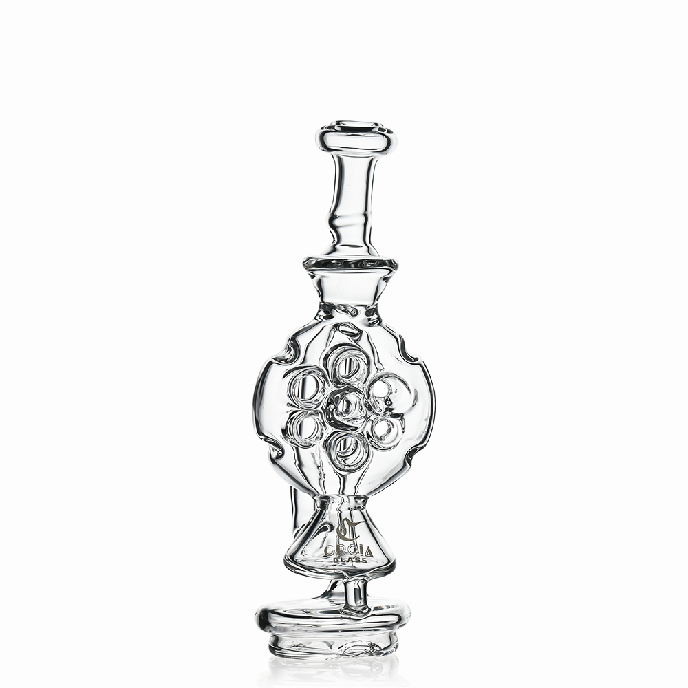 7" Swiss Hole Klein Recycler Glass Attachment for Puffco Peak & Peak Pro | Croia Glass