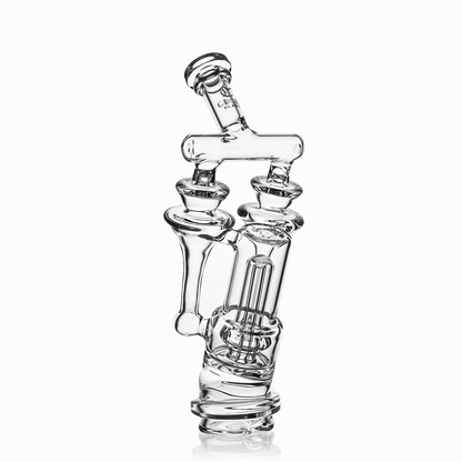 8" Dual Tornado Recycler Glass Attachment for Puffco Peak & Peak Pro | Croia Glass